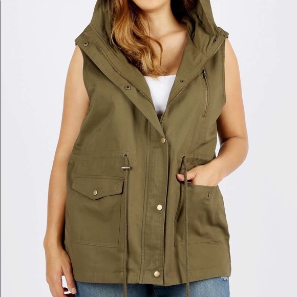 plus size cargo vest